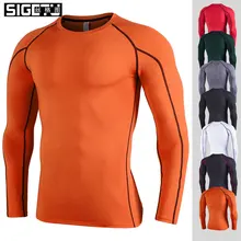 Мужская рубашка для бега, Компрессионные спортивные топы для бега, быстросохнущая одежда, спортивная футболка для занятий фитнесом, тренировочные трико, плюс размер 3XL