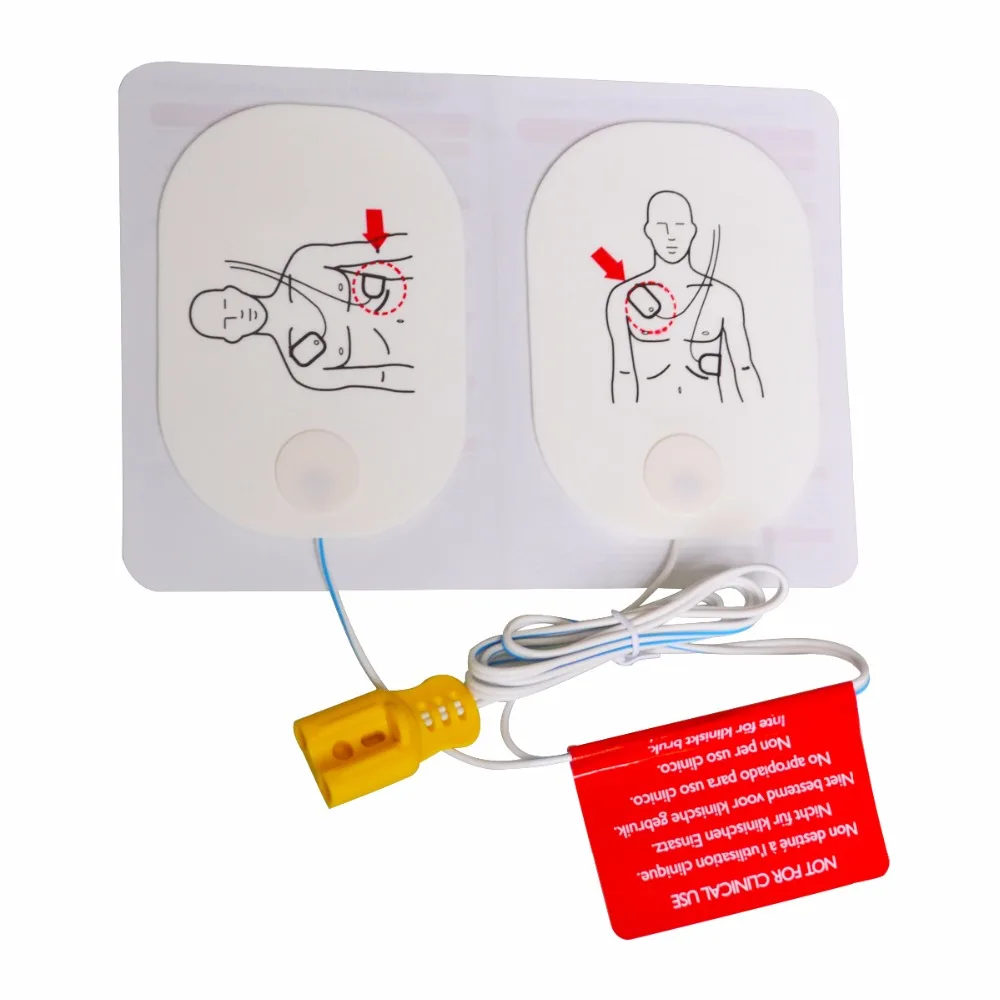 

100Pairs/Lot AED Electrode Patches Adult Training Replacement Pads AED Training Model Universal Trainer Use For Emergency Rescue