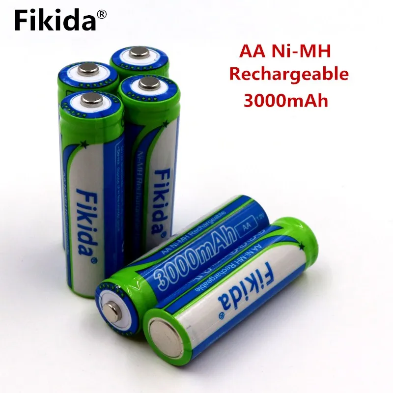 4PCS/New Fikida 1.2V 3000mAh AA NIMH Rechargeable Batteries Ni-MH Rechargeable aa Battery For Toys Camera Microphone цена 4PCS/New Fikida 1.2V 3000mAh AA NIMH Rechargeable Batteries Ni-MH Rechargeable aa Battery For Toys Camera Microphone цены онлайн