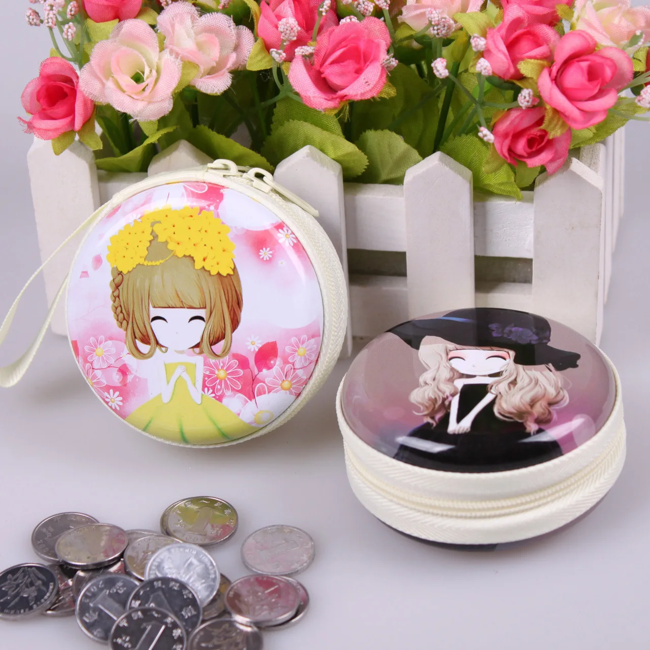QZH Cartoon Mini Coin Purse Princess Girls font b Key b font Case font b Wallet