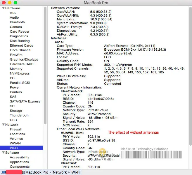 Broadcom BCM94360CD двухдиапазонный 2.4 и 5 ГГц переменного тока 4 антенны беспроводной сетевой карты с BT4.0 для Apple