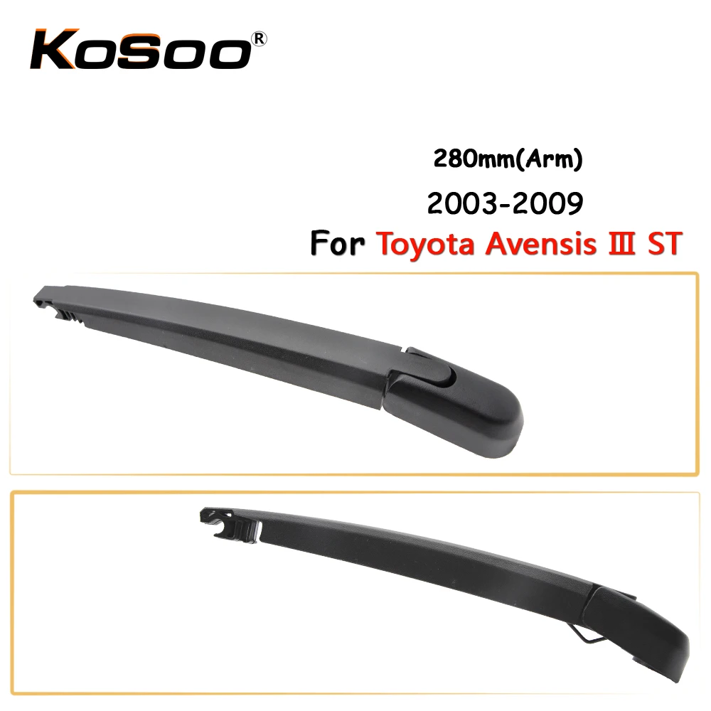 KOSOO Auto Rear Car Wiper Blade For Toyota Avensis 3 ST,280mm 2003 2009