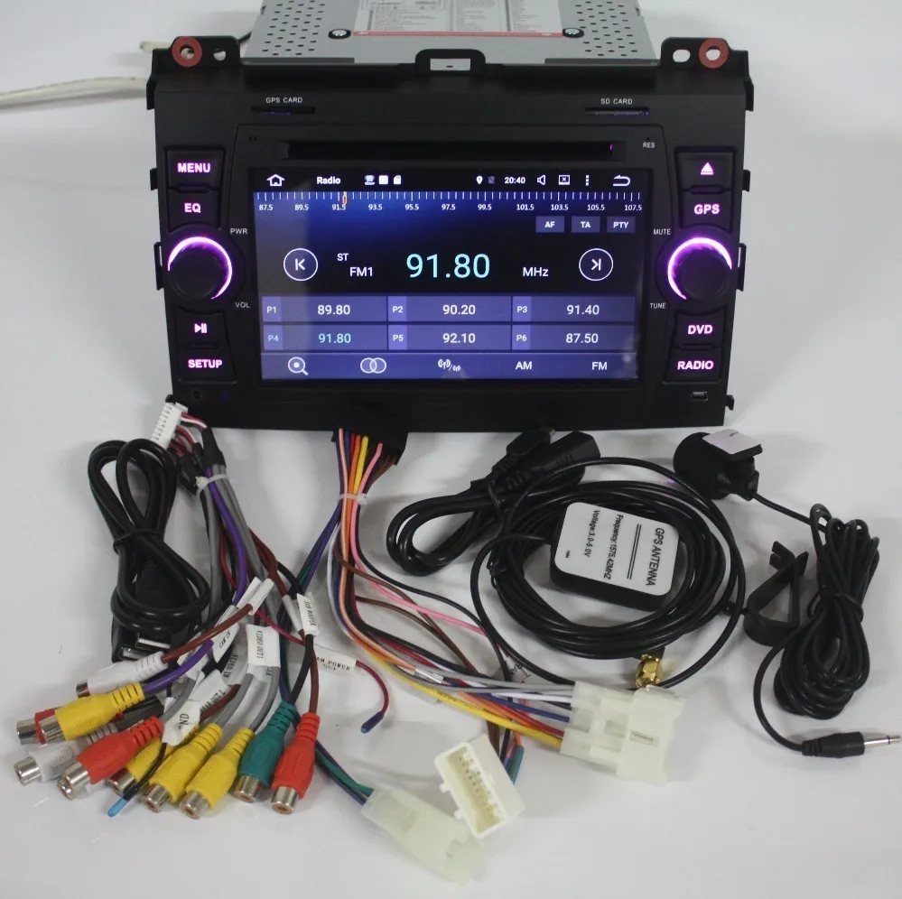 Sale for Toyota Land Cruiser Prado 120 2003 2004 2005 2006 2007 2008 2009 Car Android auto Stereo Stereo Radio DVD Multimedia Player 9