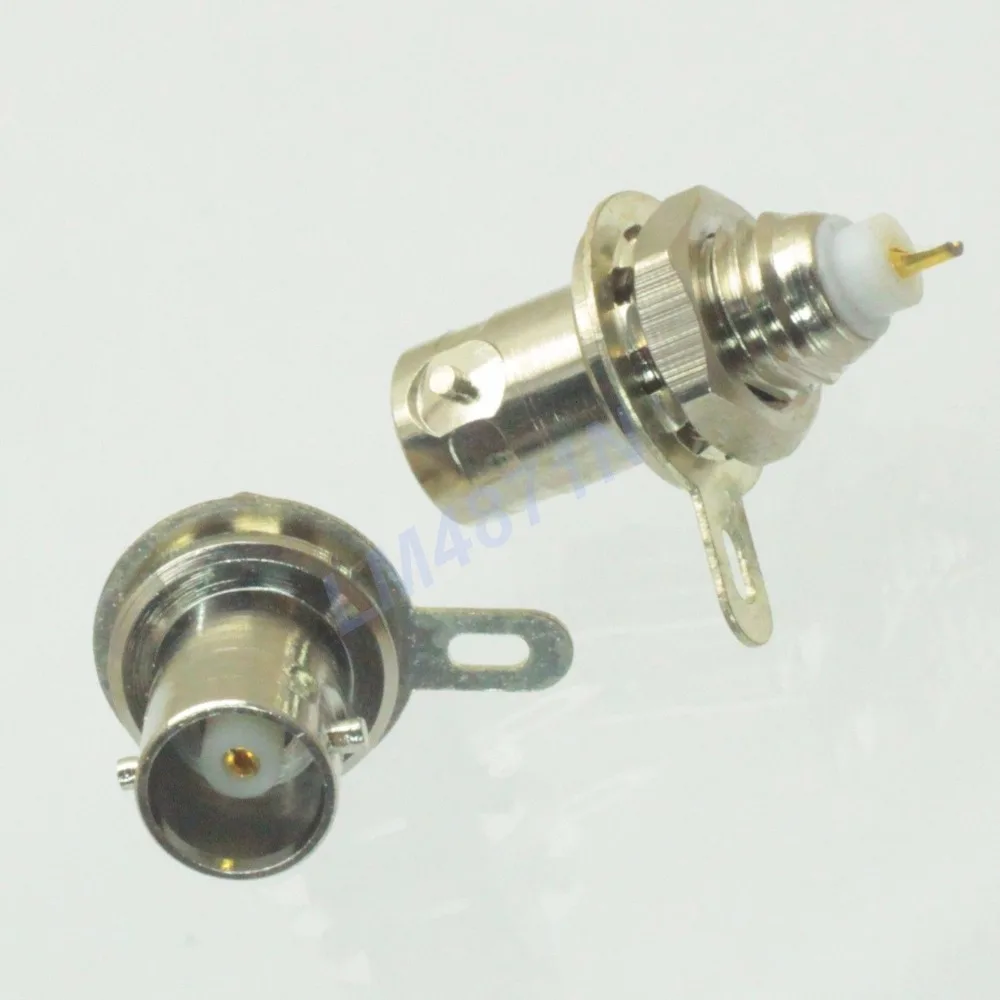 1pce Connector mini.BNC female plug bulkhead handle solder panel mount
