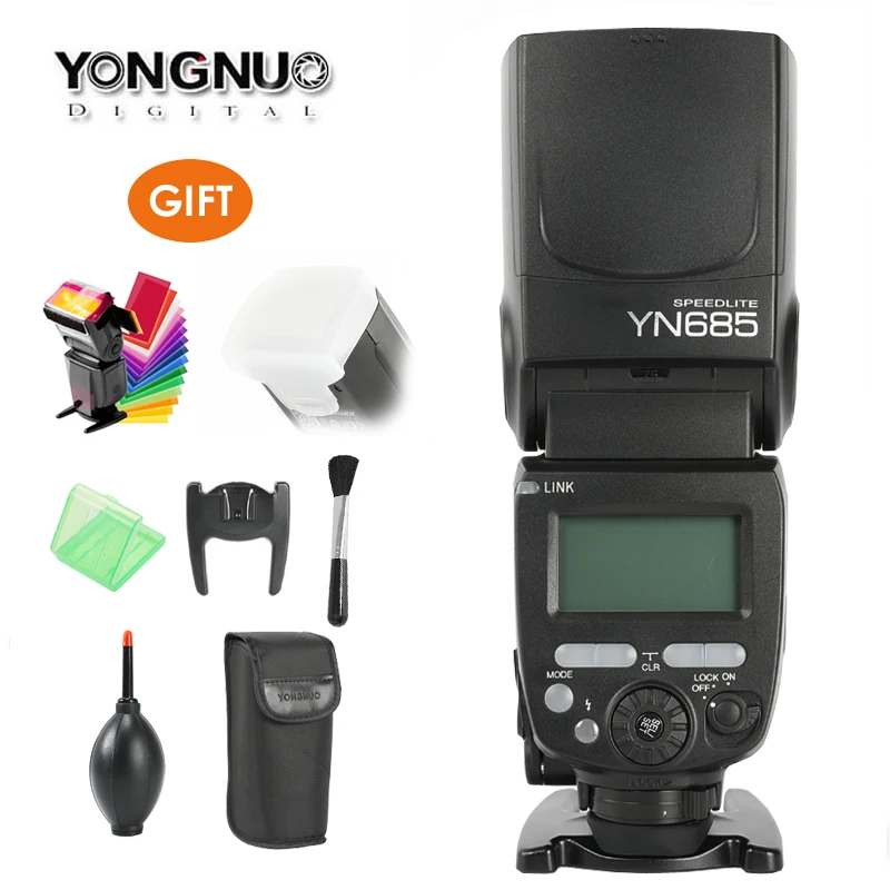 YONGNUO YN685 E-TTL Flash Speedlite 1/8000s Radio Slave Mode Flash Light YN685C YN685N for Canon Nikon YN622N YN560-TX RF603 II YONGNUO YN685 E-TTL Flash Speedlite 1/8000s Radio Slave Mode Flash Light YN685C YN685N for Canon Nikon YN622N YN560-TX RF603 II