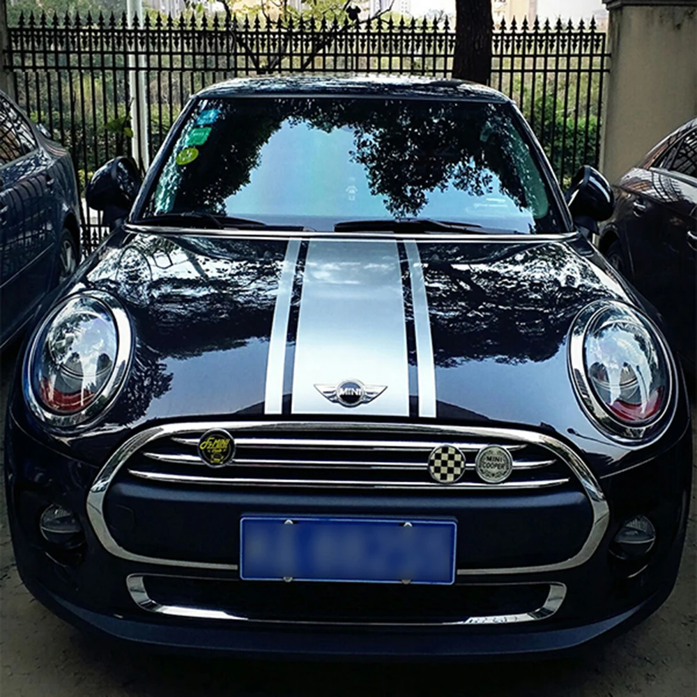Капот + багажник 3 полосы автомобильные наклейки и автостайлинг для Mini Cooper S Clubman 5