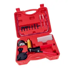 Dragonpad 2 in 1 Car Manual Vacuum Pump Brake Bleeder Kit Oil Detector