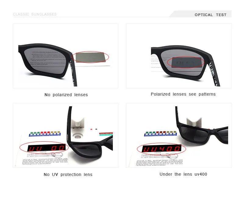 Модные парень Солнцезащитные очки от ohmida, поляризованные солнцезащитные очки, очки для Классический TR90 женские очки 7-в-1 роскошная коробка адаптируемые под требования заказчика логотип YG203