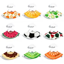 Новые детские модные нагрудники для мальчиков и девочек, Мультяшные Слюнявчики, полотенце арбуз, нагрудники, хлопок, милые фрукты, милые Слюнявчики