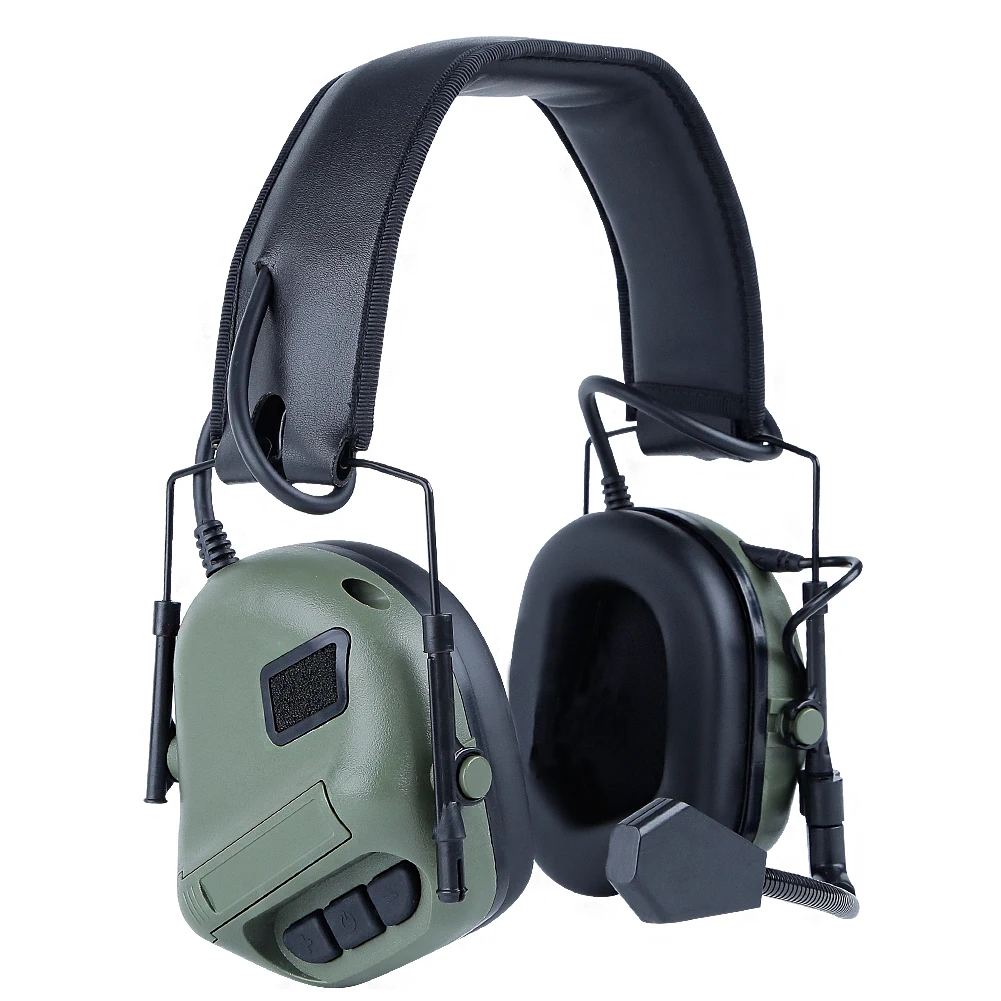 Fone de Ouvido Fone de Ouvido com Cancelamento de Ruído Fone de Ouvido de Redução para a Aviação Padrão Militar Caça Tático Airsoft com Cancelamento de Ruído Redução para a Aviação Walkie Talkie 12 Fones de Ouvido tático & Acessórios