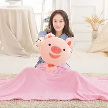 1 шт. 40 см одеяло 1x1,7 м мягкие милые копилки подушки встроенные фланелевые офисные кондиционер одеяло домашний диван подушки Рождественский подарок
