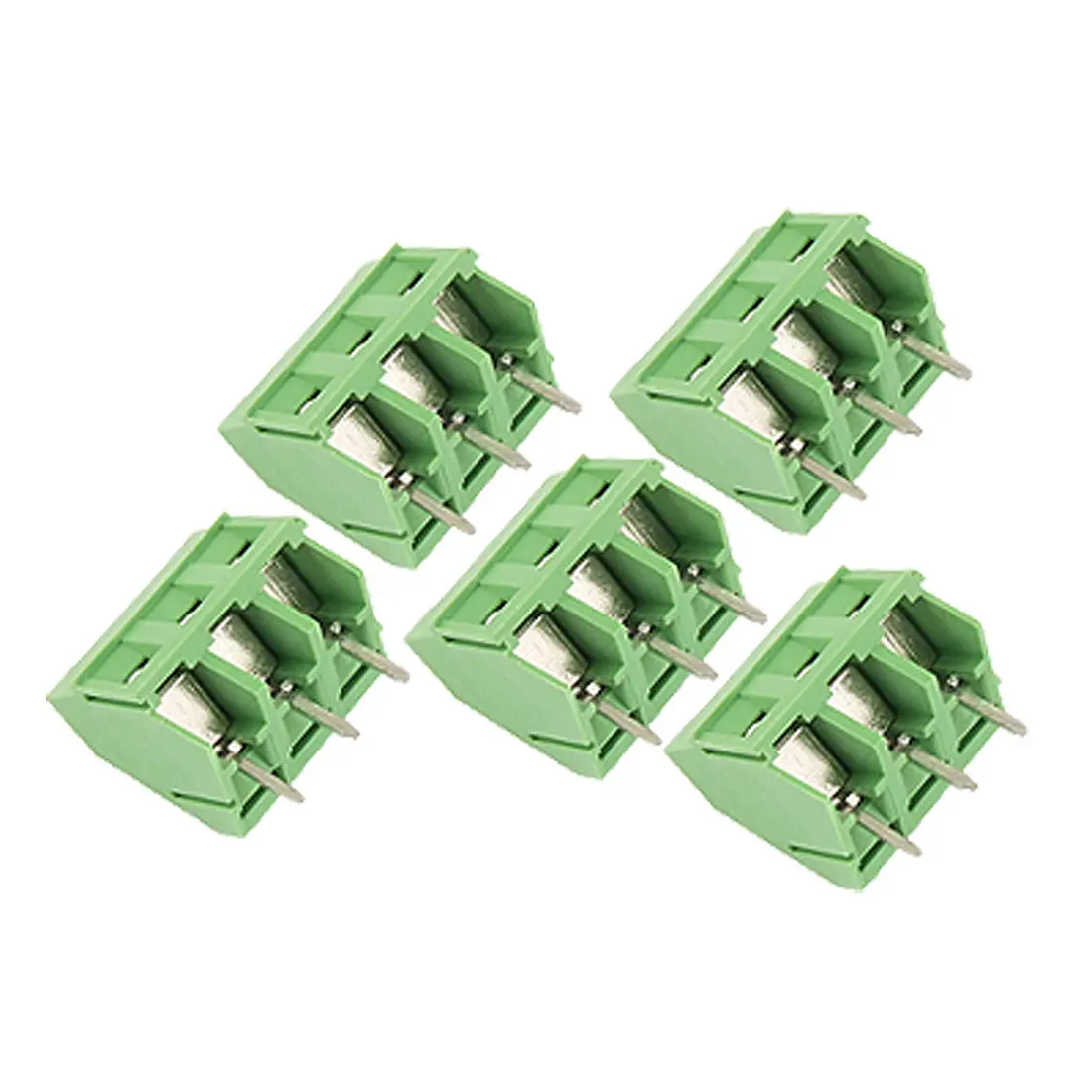 

UXCELL 5 Pcs 3P 5.08Mm Pitch Pcb Screw Terminal Block Connector 30A