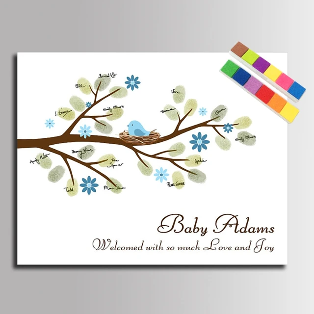 diy fingerprint signature tree