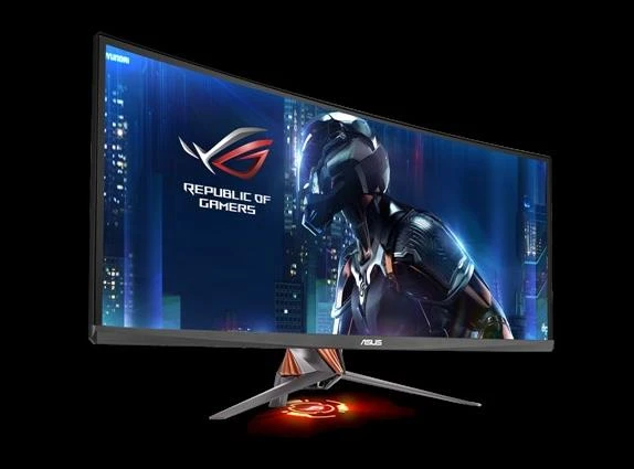 を Asus Rog スウィフト湾曲した Pg348q ゲームモニター 34 21 9 超ワイド Qhd 3440 1440 Overclockable 100 ｈｚ G Sync Lcdモニター Aliexpress