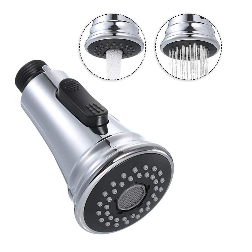 Pull Down Faucet Spray Head 2-Functions with Check Valve Kitchen Faucet Replacement Head Parts