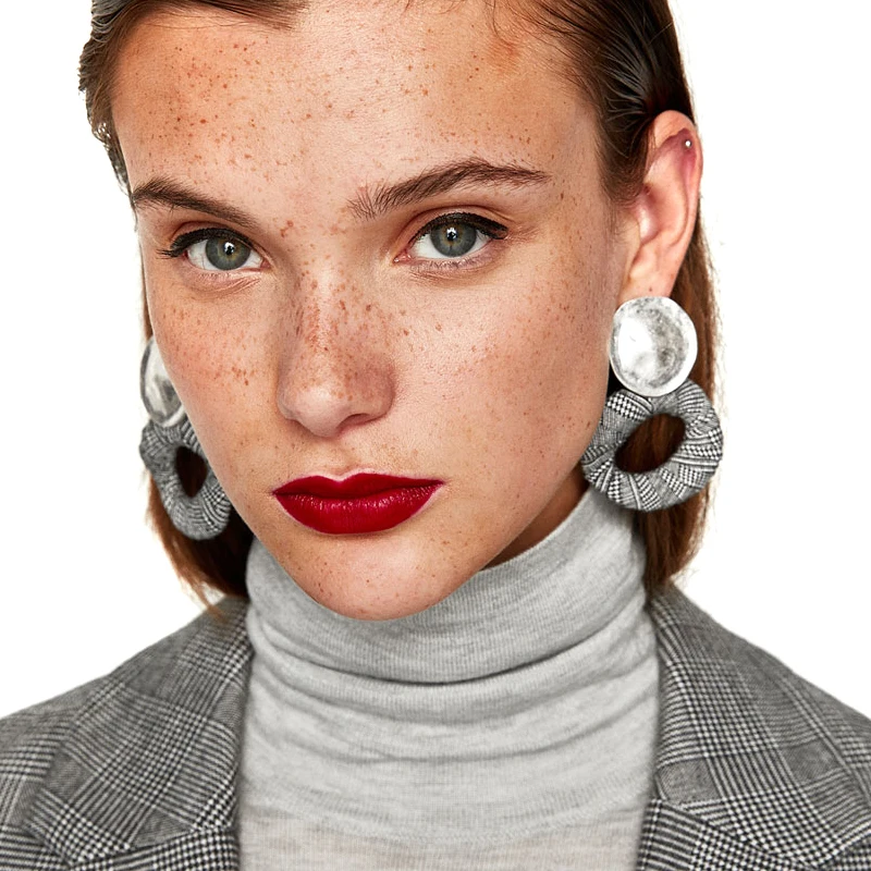 

JUJIA 6 colors New statement earrings hand made ribbon drop Earrings for party fashion earring wholesale