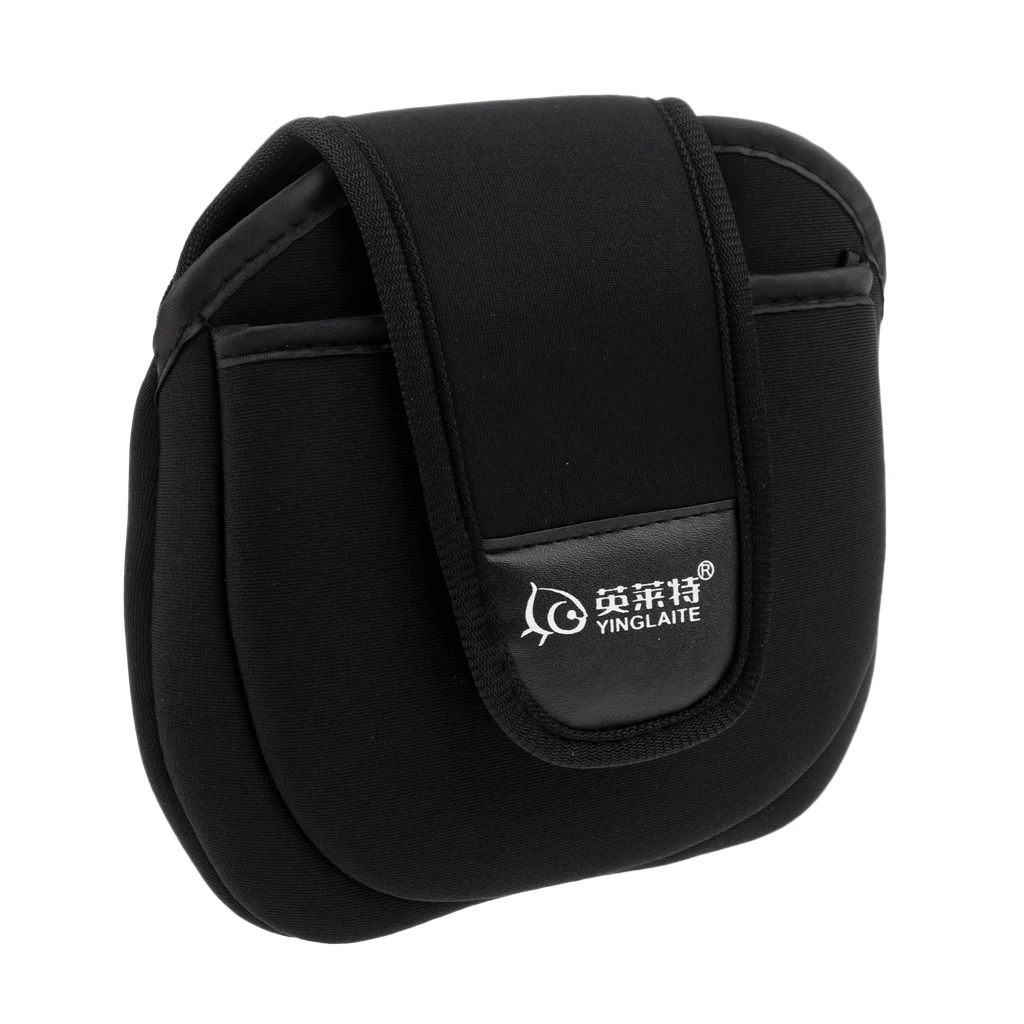 2 Pieces Shockproof Neoprene Reel Bag Case Twist Applicable to Various Fish Fishing   Reel Tool Good Helper