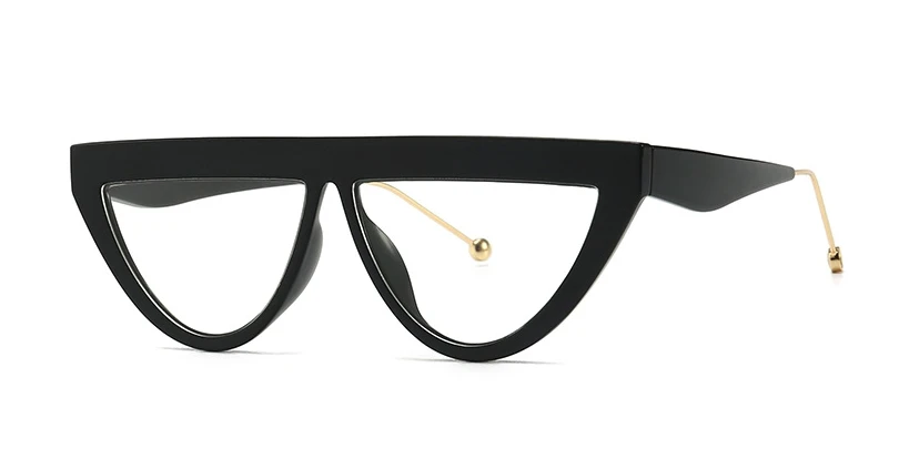 Солнцезащитные очки кошачий глаз с плоским верхом для мужчин и женщин, модные очки UV400, винтажные очки 46124