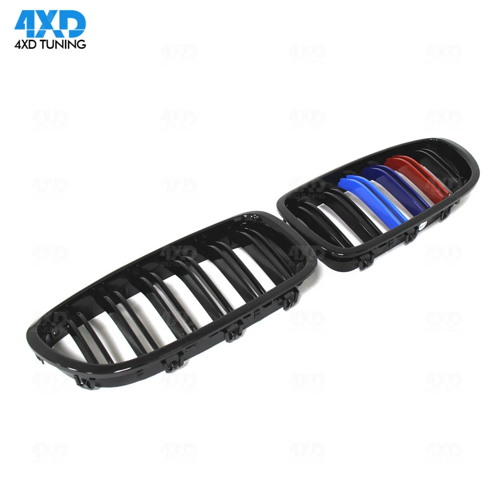 cheap F10 ABS Front Grille For BMW F10 amp; F10 M5 Plastic Front Bumper lip Front Grille Gloss Black 2010 2014 2015 2016 2017 2018 2019