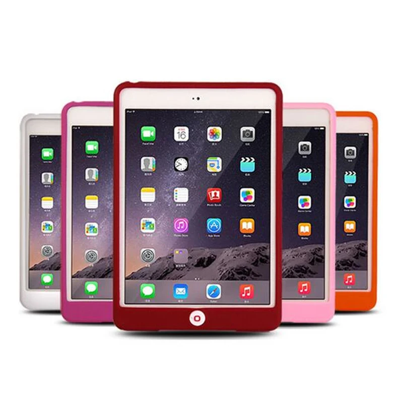 

Candy Color Soft Rubble Cover For Ipad mini 4 Silicon Case Soft Silicon Soft Protective A1538 A1550 for iPad mini 4 Silicon Case