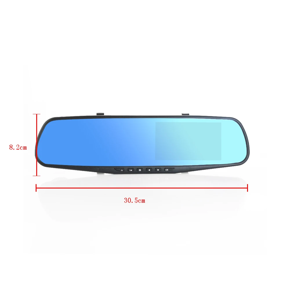 POPNOW ночное видение автомобильный Dvr детектор камера Синий обзор зеркало DVR