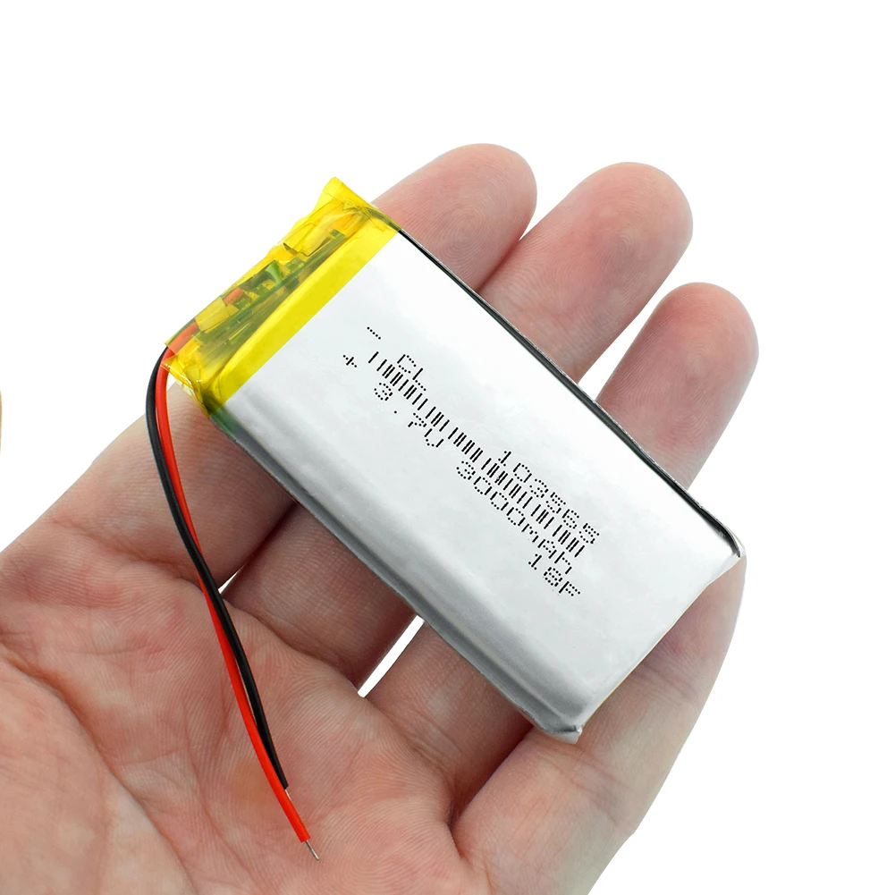 Размер 103565, 3,7 в, 3000 мА/ч литий-ионная Lipo ячейка, литий-полимерная аккумуляторная батарея для переговорных мобильных устройств, Bluetooth