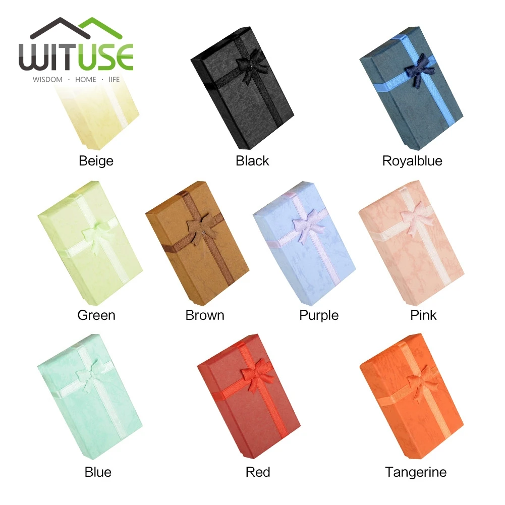 

Cheap 10Colors 8*5*2.5cm Square Paper Christmas Festival Birthday Gift Box Present Case For Ring Jewelry Bracelet Necklace