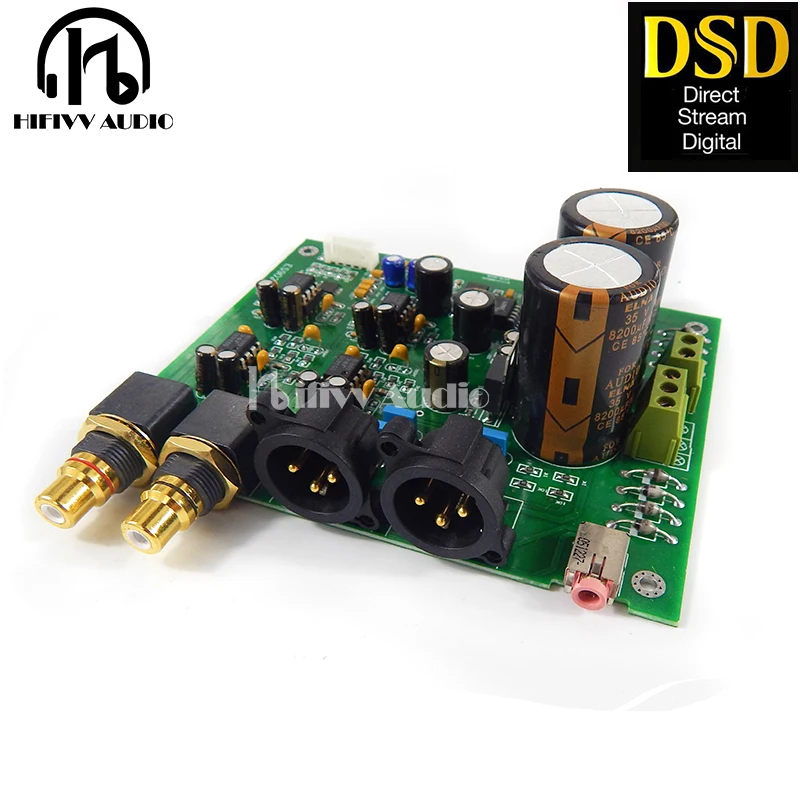 

ES9028Q2M DAC board for hifi amplifier decoder XLR out I2S Input supports I2S 32bit 192K DSD64 128 256