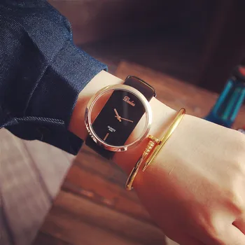 

Ceremony Simple Atmosphere Korean MenTransparent Hollowed Lovers Watch Female Middle School Students Hong Kong Retro Fashion Exo