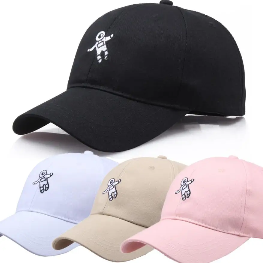 

2018 New Fashion summer hat Unisex Fashion Hat Astronaut Emberoidery Cartoon Baseball Hat Cap Dropshipping July 2