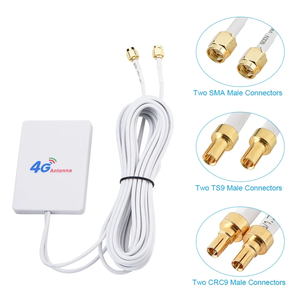 4G/3G WiFi Antenna 28dBi LTE Antenna 4G/3G Mobile Router WiFi Signal Amplifier Antenna SMA/TS9/CRC9 Network Broadband Antenna rf power sma 500 6000mhz 2500mhz 6ghz 2 way cavity rf power splitter power divider for 2g 3g 4g mobile wifi signal