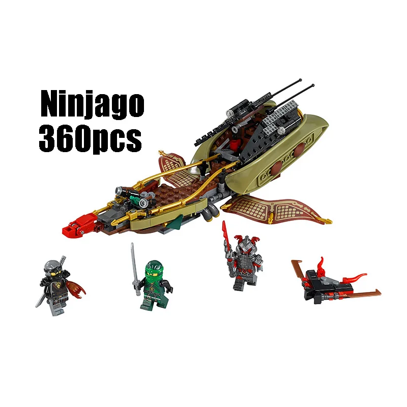 Совместимо с lego Ninjagoes 70623 06045 360 шт. блоки Ninjago фигурка игрушки для теней детей