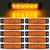 10 pcs Giallo 12-24 V 6 SMD LED Auto Car Truck Bus Camion Indicatore Laterale Indicatore di Led a basso luce del rimorchio Posteriore Laterale Della Lampada