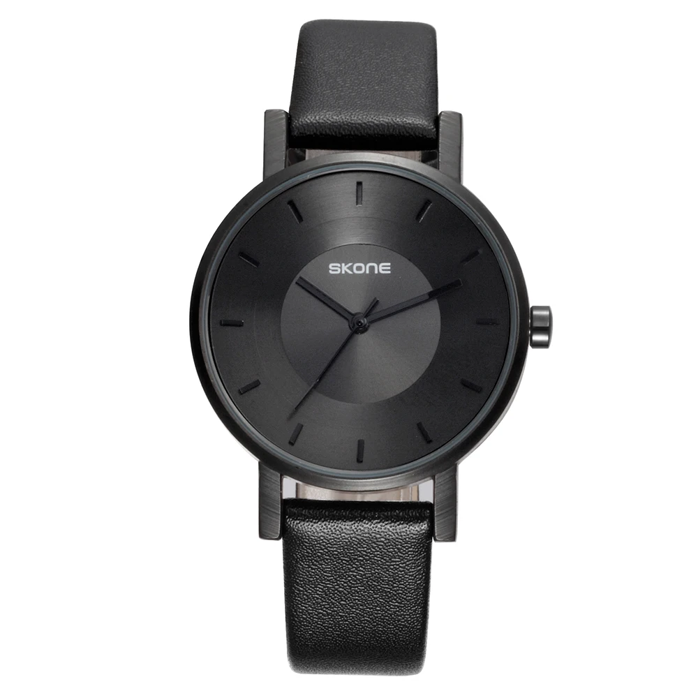 

SKONE 2018 Fashion Couple Quartz Watches Men Women Watch Luxury Watch Water-Proof PU Leather Watch Men Women Casual Wristwatch