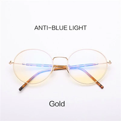 MORAKOT Модные анти-голубые лучевые радиационные защитные синие световые блокирующие очки против усталости глаз компьютерные очки F005212 - Цвет оправы: Gold