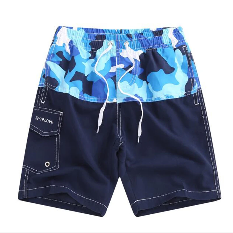 New Beach Shorts Boys Swimwear Liner Mesh Sweat Swimming Trunks Siwmsuits Boys Bathing Suits Quick Dry Surf Striped Surf Shorts
