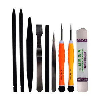 

9 in 1 Repairing Tool Kit repair pry kits Cell Phone LCD opening tools Set Disassemble Tablet watches TV Screwdriver With Bag