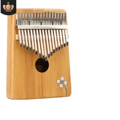 

bamboo veneer Thumb piano Kalimba 17-tone finger piano beginners entry portable musical instrument kalimba finger White beetle