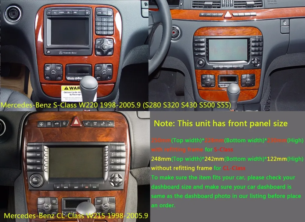 Cheap Octa Core Android 6.0 2GB RAM 4G SIM LTE Car DVD Player for Mercedes Benz S CL Class W220 W215 S280 S320 S430 S500 GPS Radio BT 2