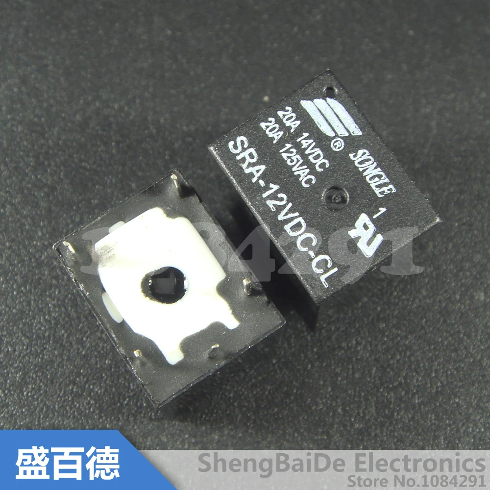 Мощность реле SRA-05VDC-CL SRA-12VDC-CL SRA-24VDC-CL 05 12 24 В постоянного тока 20A 5pin один открытый