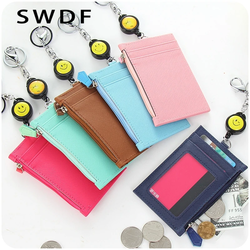 SWDF Casual Male and Female Card Holder Travel Wallet Mini Credit Card