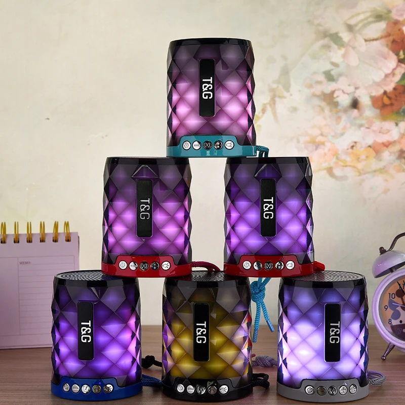 

Wireless Best Speaker Portable Mini Colorful LED Box Loudspeaker Speaker Design for PC Android ISO cellphone
