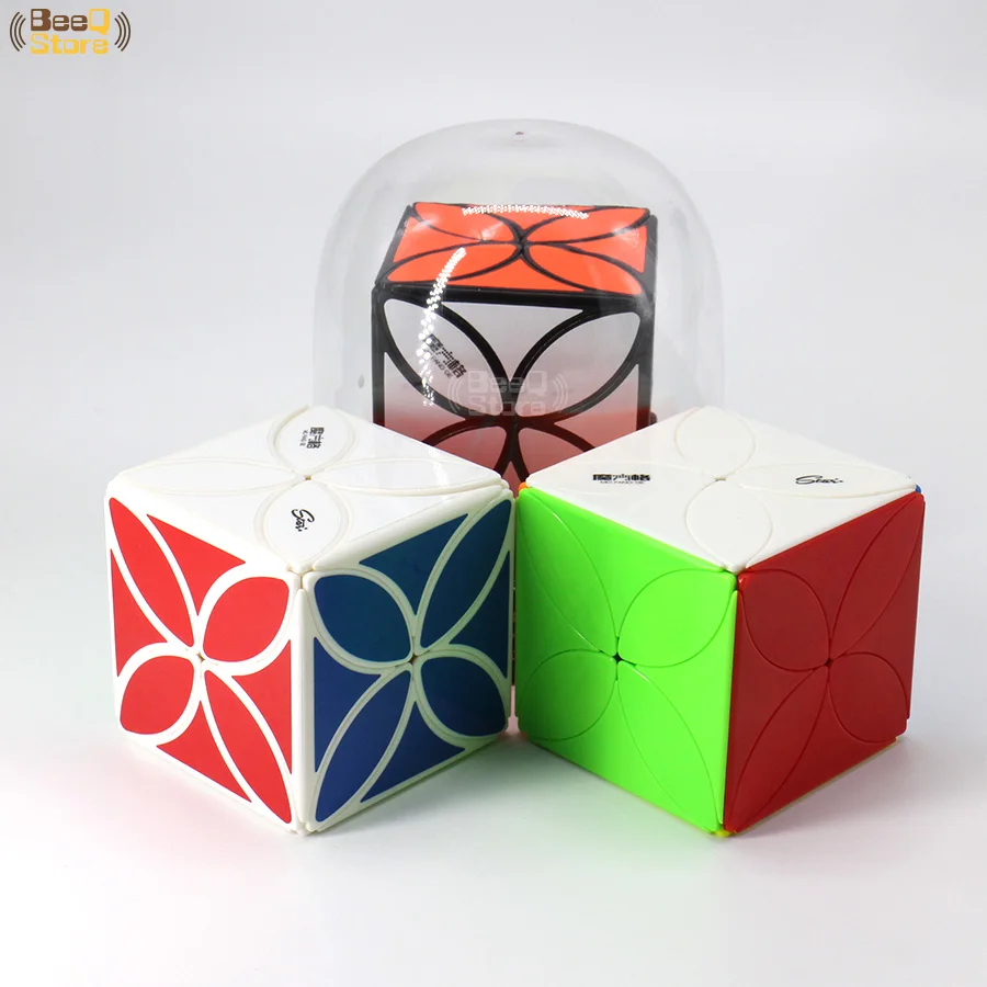 Mofangge четыре листа клевера Cube Magic Cube Puzzle игрушки для конкурса черный Stickerless странно-форма твист Cube