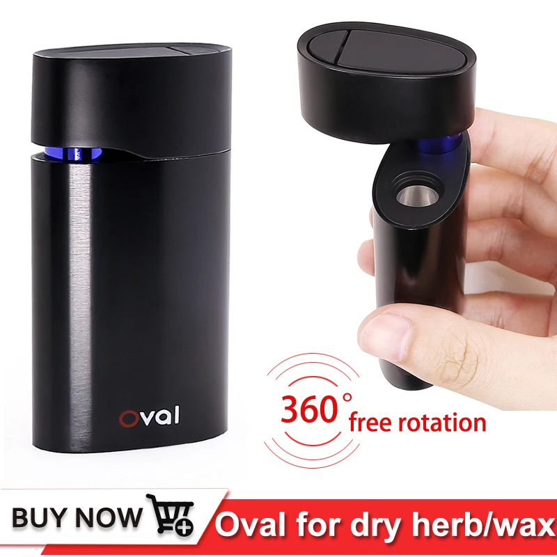 

2PCS Original Kingtons oval vaporizer electronic cigarette for dry herb wax All-in-one kit 1600mah Battery Vape pen