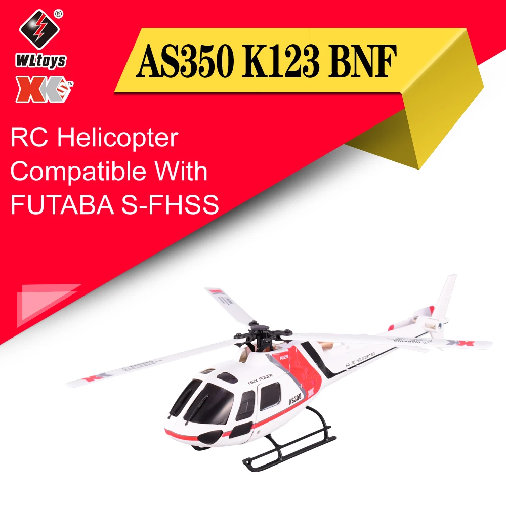 Wltoys XK AS350 K123 6CH 3D 6G система дистанционного управления игрушка бесщеточный