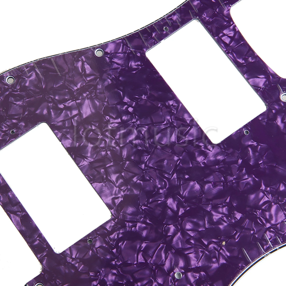 Guitarra Eléctrica Pickguard HH Scratch Plate para piezas FD reemplazo 3Ply 2 Humbucker perla blanco negro Guitarra Eléctrica Pickguard HH Scratch Plate para piezas FD reemplazo 3Ply 2 Humbucker perla blanco negro