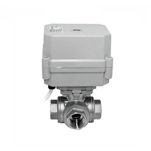 DN20 3/" Электрический привод на включения/выключения Тип нормально закрытый Нержавеющая сталь мини 3 Way отопления воды Системы моторизованный шаровой клапан