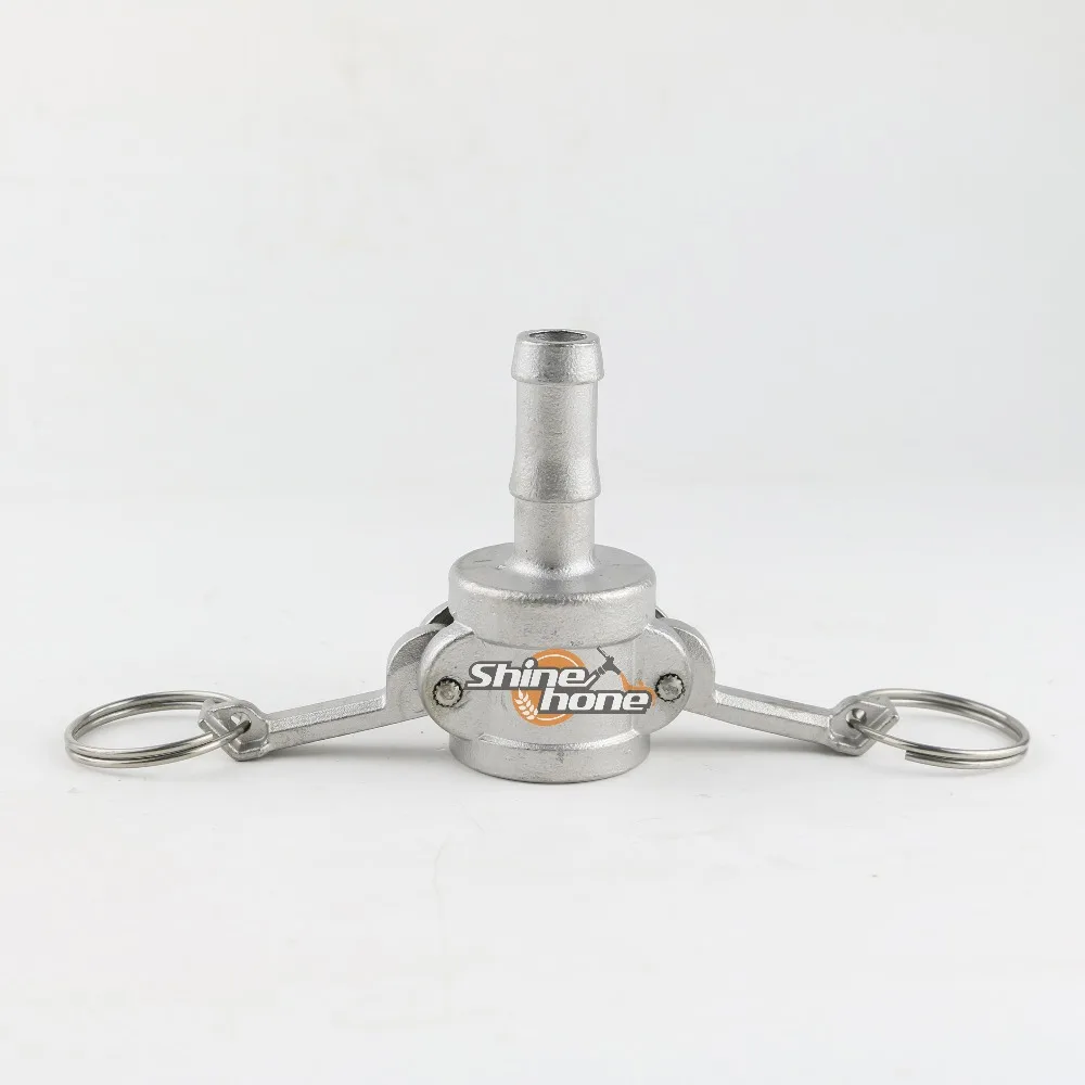 Camlock QD 1/2 Tipo C, Aço inoxidável 316, Montagem Homebrew, 1/2