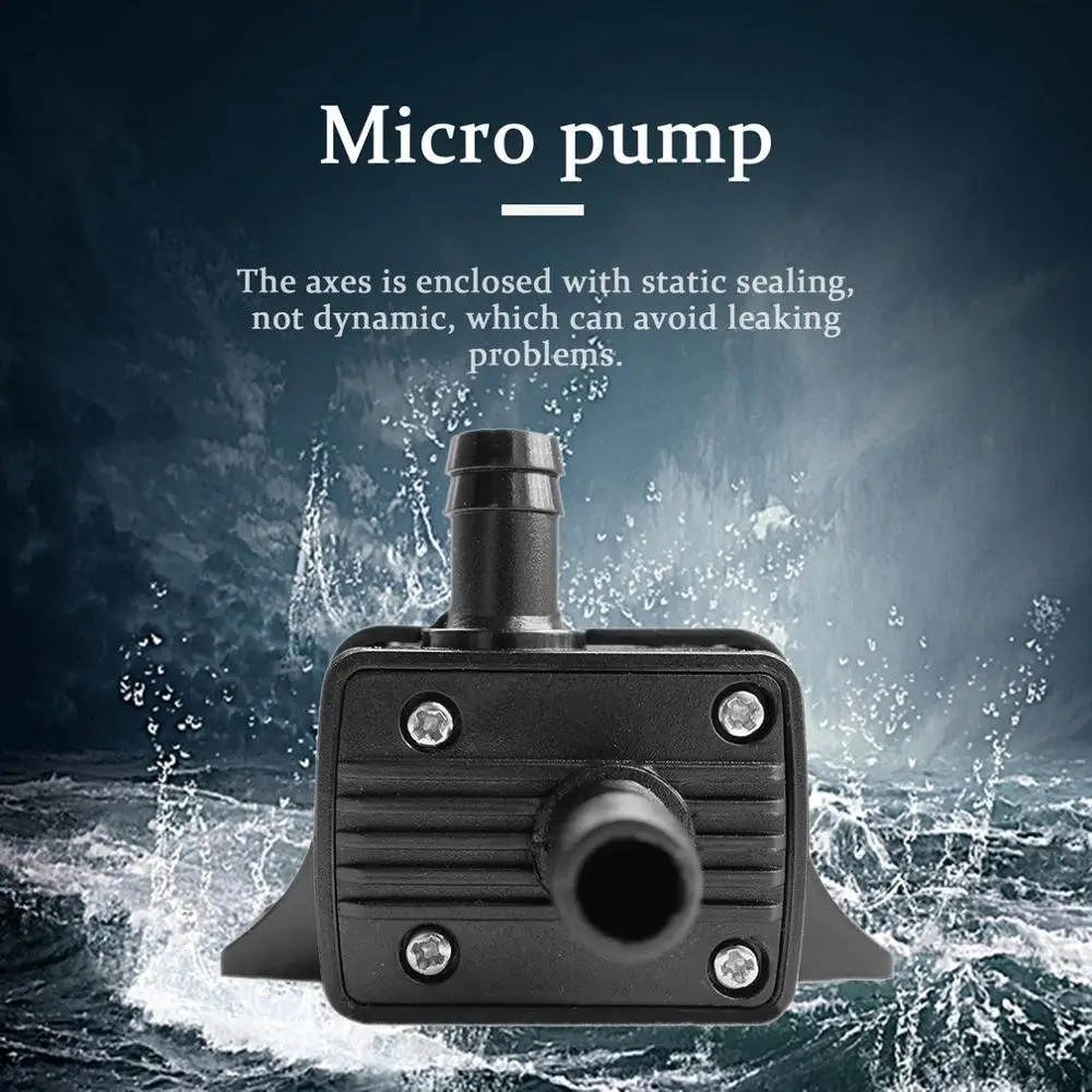 

High Performance QR30E DC 12V 4.2W 240L/H Flow Rate CPU Cooling Car Brushless Water Pump Waterproof Brushless Pump