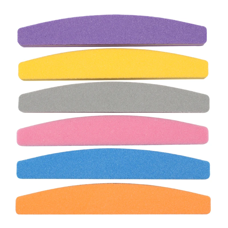 Lixa de Unha Arte do Unha Buffer para Dedo Esponja 180 Mix Cor Polisher Bloco Lavável Dupla Face Unha Polonês uv Gel Arquivo 60 Pçs 100 - 8 High Quality Beleza e saúde